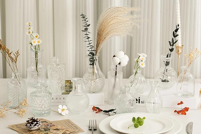 Mini Bud Vases Centerpieces for Tables, Small Flower Vases Suitable for - Image 8