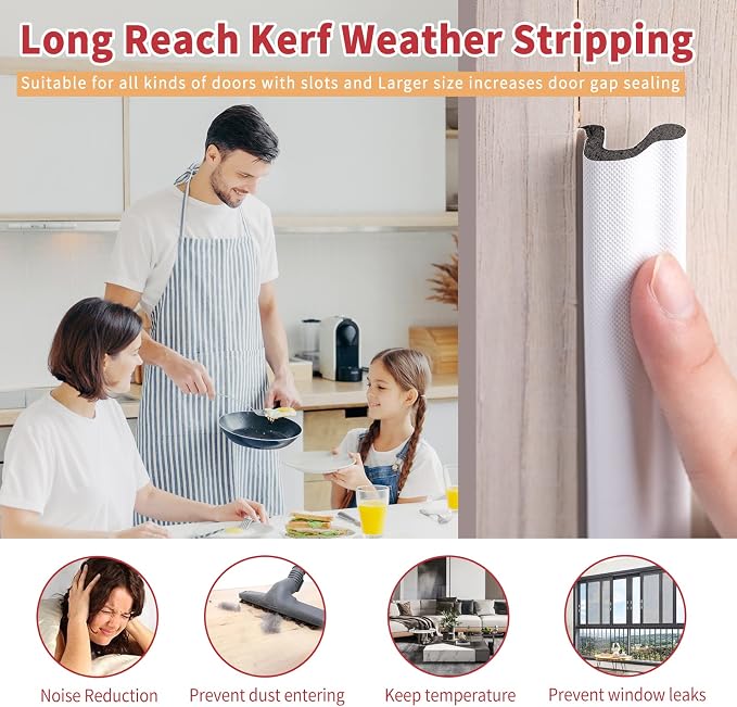 40 Feet Long Reach Door Weather Stripping Door Seal Strip, New Upgraded - Image 3