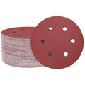 HARFINGTON 100 Pcs 6 Inch Sanding Discs 2000 Grit Red Aluminum Oxide 6 Hole | by HARFINGTON