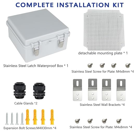 Electrical Junction Box, IP67 Waterproof Outdoor Box ABS Plastic Enclosure - Image 7
