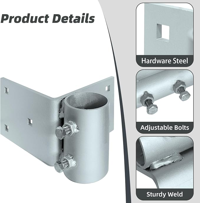 Stationary Dock Heavy Duty Hardware Side Leg Pipe Holder, Floating Dock - Image 3
