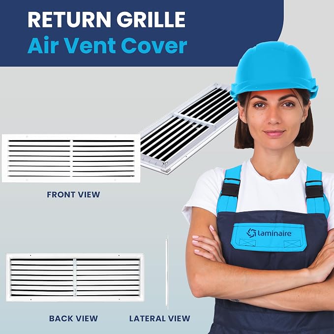 26x8 Aluminum Wall Ceiling Air Return Vent Cover HVAC Rustproof Grille - Image 2