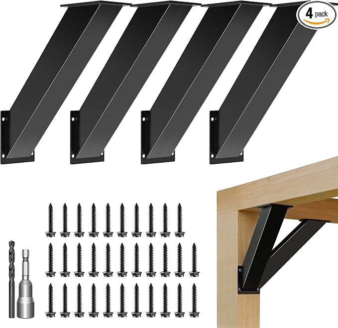 4pcs 45 Degree Angle Support Bracket by KFURNIKN