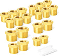 GASHER 20PCS Brass Hex Bushing Fitting Kit by GASHER