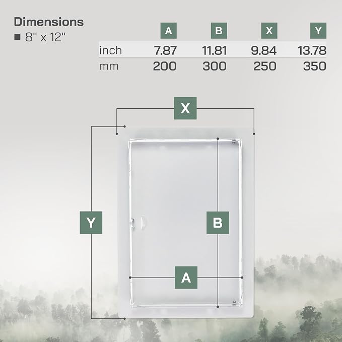 Vent Systems Access Panel for Drywall 8 x 12 Inch - Image 6