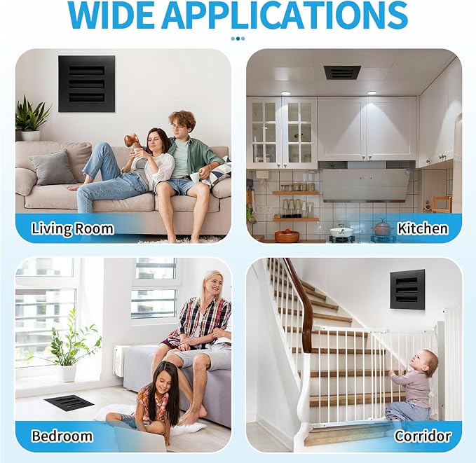 6x6 Modern AC Vent Cover, Decorative Air Vent Register Grille - Image 6