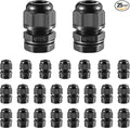 RTHIEAI 25 PCS 3/8" NPT Nylon Cable Gland Joints by RTHIEAI