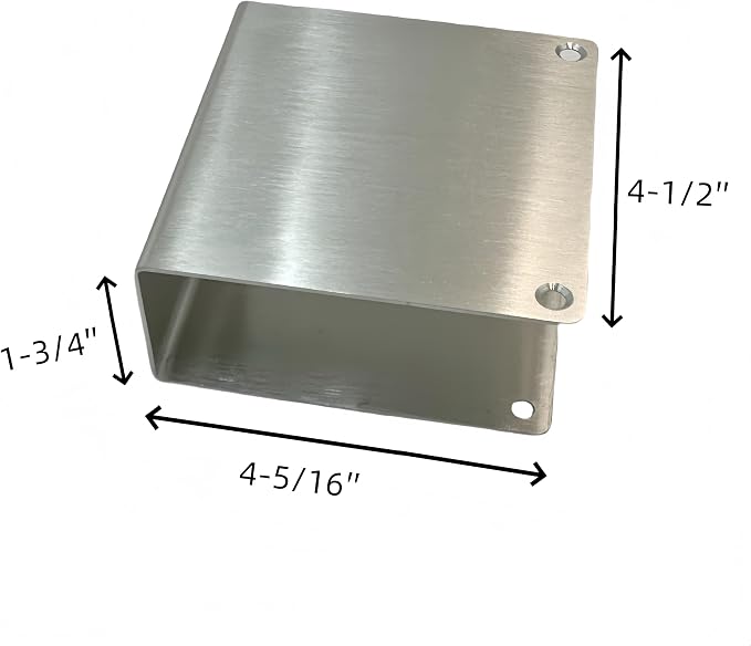 1-3/4" Stainless Steel Door Reinforcement Plate MP9492, 2 Pack | Stainless - Image 2