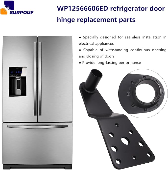 WP12566606ED Refrigerator Door Hinge Replacement Part wp12566606ed Compatible - Image 5