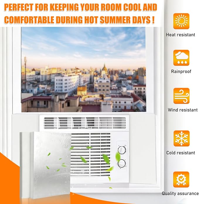 Window Air Conditioner Insulated Foam Panels, Hot air Stop | Side Insulated - Image 7