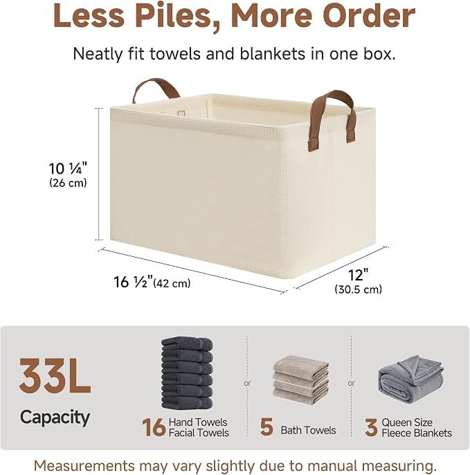 StorageWorks Closet Storage Bins, Storage Baskets - Image 6