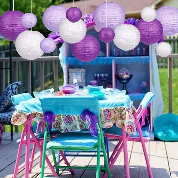 Paper Lanterns Decorative, Round Hanging Paper Lanterns Decorations - Image 6