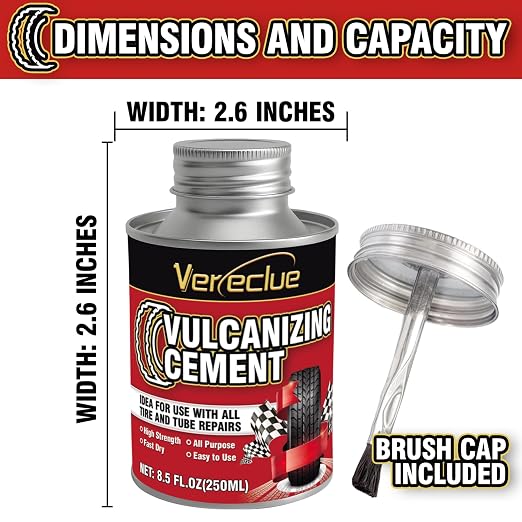Chemical Vulcanizing Cement, All Purpose Rubber Cement, Heavy Duty Tire Patch - Image 4