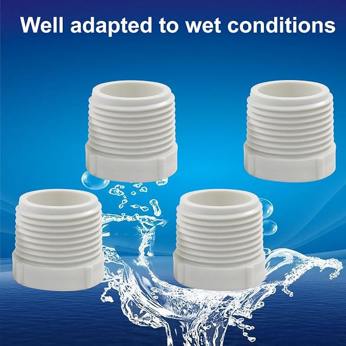 Litoexpe 10PCS 1" Male Thread to 3/4" Female Threaded PVC Pipe, Adaptor Coupling - Image 4