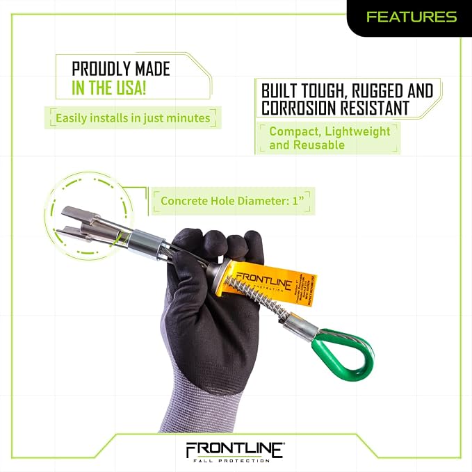 Frontline COB110K Reusable 10K Concrete Anchor Bolt | Removable Trigger Anchor - Image 4