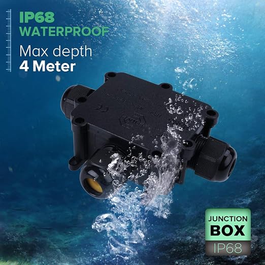La Vane IP68 Waterproof 3 Way Electrical Junction Box - Image 5