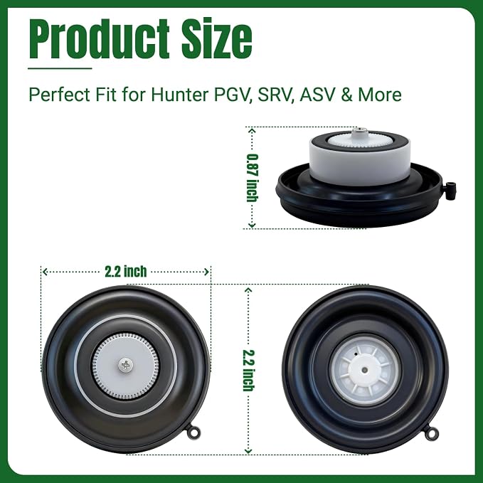 Replacement Diaphragm for Hunter 3/4" & 1" PGV, ASV Valves, Double-Beaded Seal - Image 6