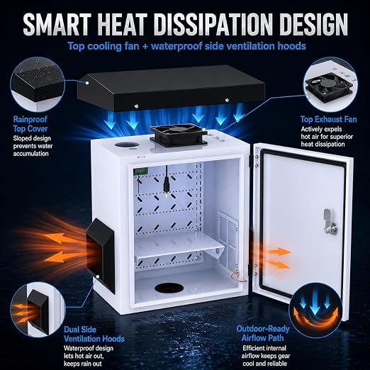 Outdoor Electrical Box, Weatherproof Electrical Enclosure - Image 5