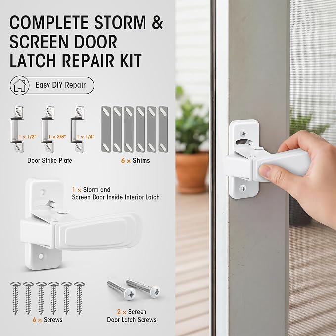 Storm & Screen Door Latch Replacement Kit - Image 2