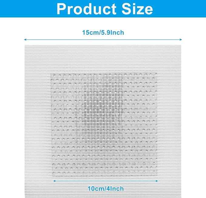 Waziaqoc 4 Inch Drywall Patch, 8 Pack, Aluminum Repair Kit | Heavy Duty - Image 2