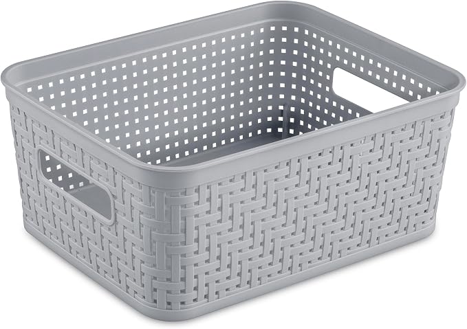 Sterilite 8 Pack Plastic Storage Bin Organization Containers, Small Baskets - Image 7