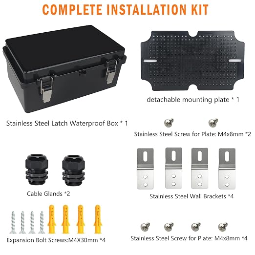 Electrical Junction Box, IP67 Waterproof Outdoor Box ABS Plastic Enclosure - Image 7