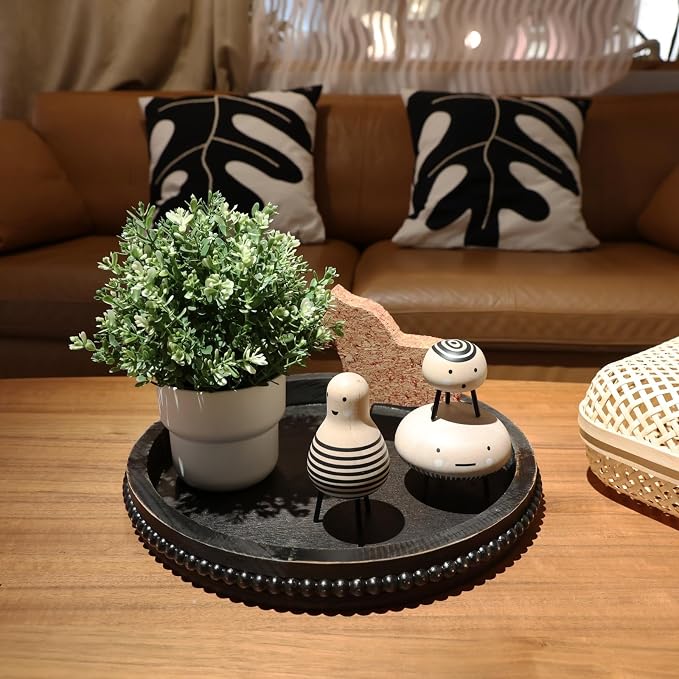 Hrastany Round Wooden Serving Tray - Image 5