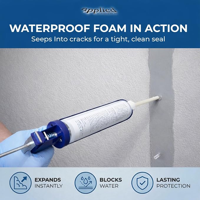 Hydra Stop 300 Fast Set Crack Injection Kit, 10ft | Quick-Reaction Resin - Image 4