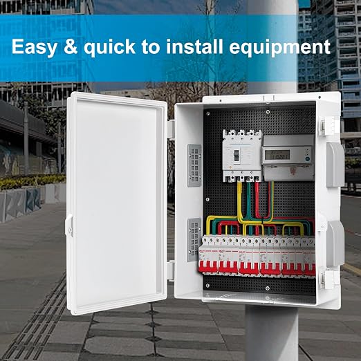 Outdoor Waterproof Electrical Junction Box, ABS Water Resistant Enclosure - Image 4