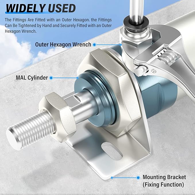 TAILONZ PNEUMATIC Male Straight 3/8 Inch Tube OD x 1/4 Inch NPT Thread Push to - Image 5