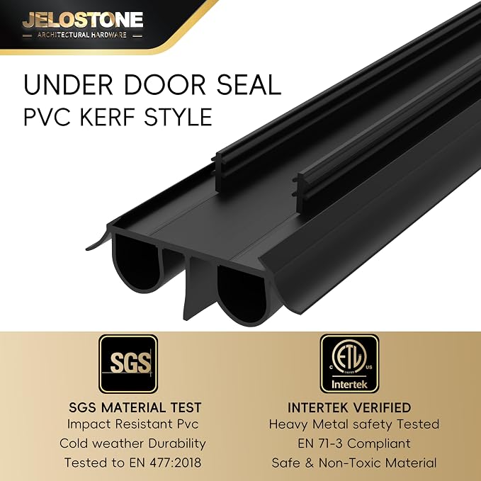 2 Pack - 36" Kerf-in Door Bottom Seal Replacement, Intertek Tested Non-Toxic - Image 3