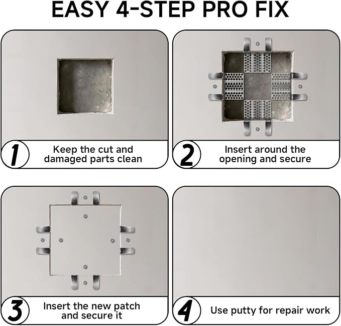 20Pack Drywall Repair Clips, 1/2 inch Drywall Fastener Clip - Image 5