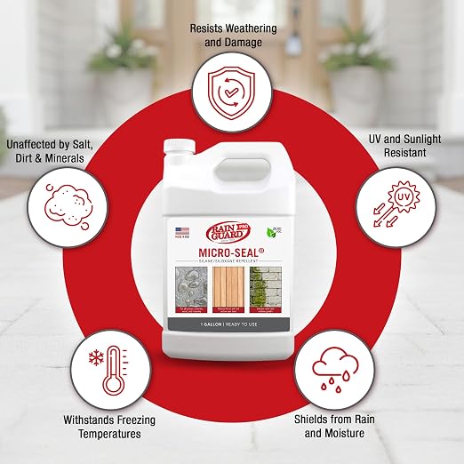 Rainguard Pro Micro-Seal Water Repellent Sealer, Breathable Silane Siloxane - Image 7