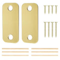1" x 2-1/4" Door Hole Cover Plate, Stainless Steel Door Strike Filler Plate | by BonKuDoo