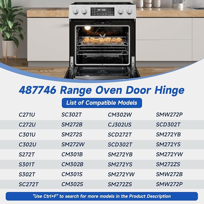 00487746 00414511 Oven Door Hinge | 00487746 Door Hinge Compatible - Image 5