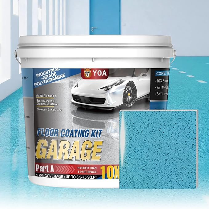 YOA Epoxy Colored Sand Floor Paint Kit | 100% Solids Content - Image 8