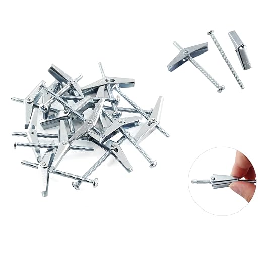 3/16 x 3 Inch Round Head Toggle Bolt and Wing Nut, Wall Anchor Bolts, Molly - Image 3
