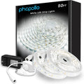 White LED Strip Lights, 50ft Dimmable 6500K Daylight, by Phopollo