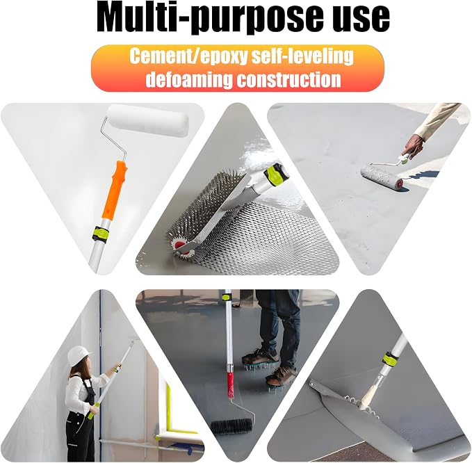 Self Leveling Cement Tool Kit, Epoxy Flooring Tool Kit, Self-Leveling Rake - Image 7