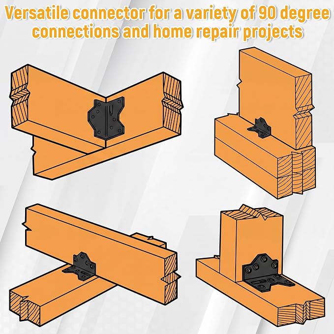 25pcs Galvanized Framing Angle Brackets - Image 3