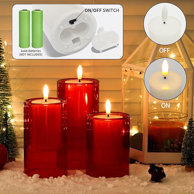 NURADA Flameless Candles with Remote Timer - Image 8