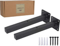 AddGrace Industrial Black Shelf Brackets 8 Inch L Brackets by AddGrace