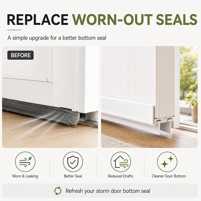 2Pcs Storm Door Bottom Seal, Replacement - Image 4