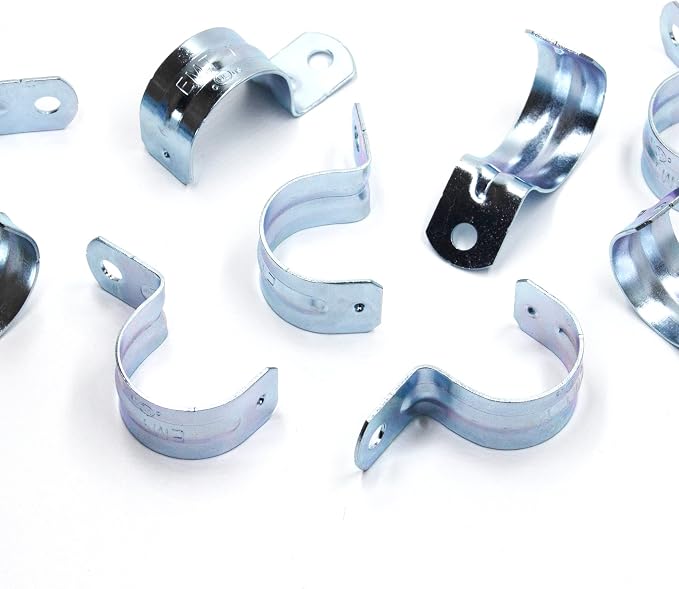 ISPINNER 25pcs 1 Inch Zinc Plated Steel EMT Pipe Straps - Image 5