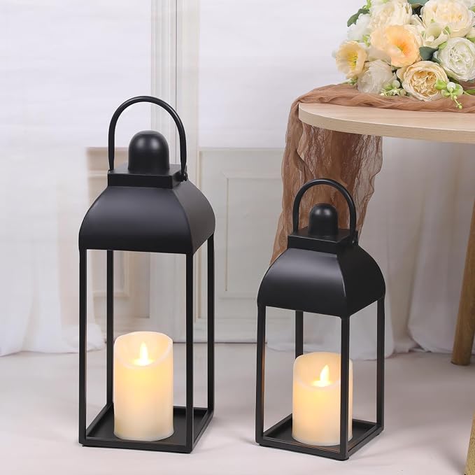 Lanterns Decorative Outdoor Indoor, Front Porch, No Glass by MATAHUMbeyourbetterchoice