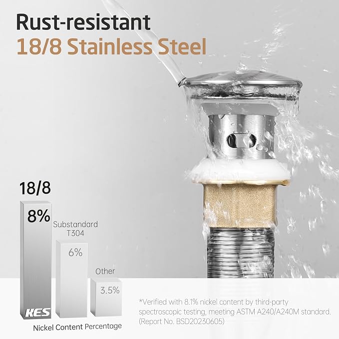 KES Bathroom Sink Drain Stopper - Image 5