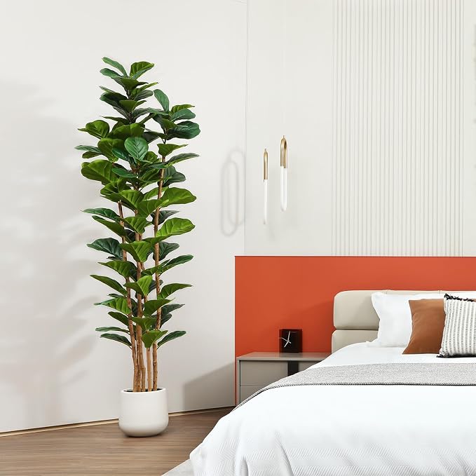 7FT Artificial Fiddle Leaf Fig Tree - Image 7