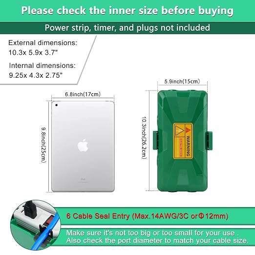 2 Pcs Outdoor Electrical Box Waterproof, Medium Weatherproof Electrical Box | - Image 8