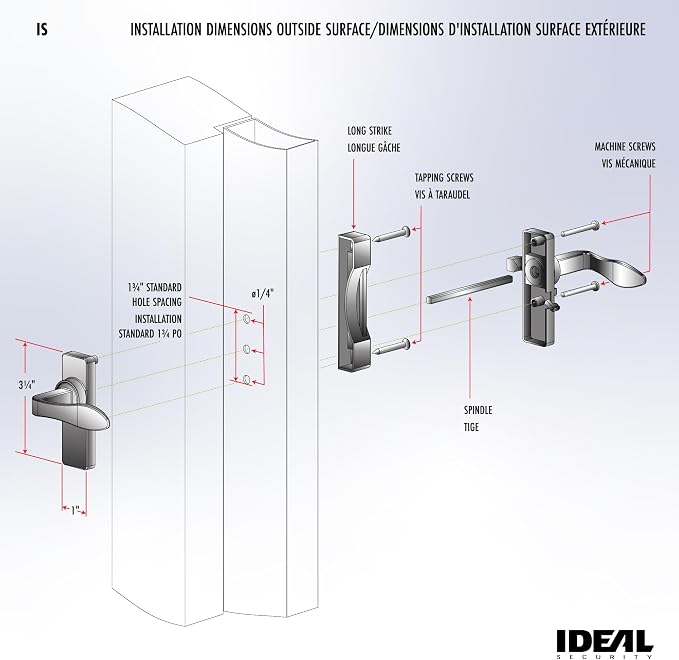 Ideal Security in-Swinging Storm Door Handle Set – - Image 6