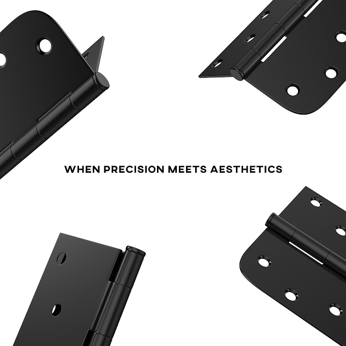 goldenwarm 24 Pack 4in Black Door Hinges Interior Door Hinges Black Matte 4 x 4 - Image 4